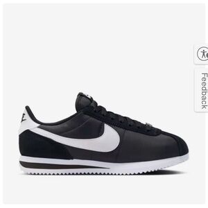 Nike Classic Black and White nylon Cortez Sneakers